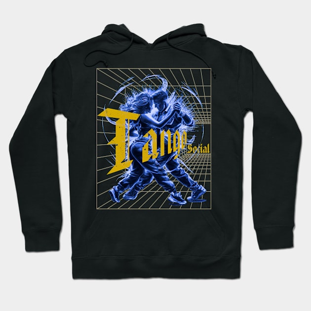 Tango Social Perspective Dance Couples Hoodie by Primo Style